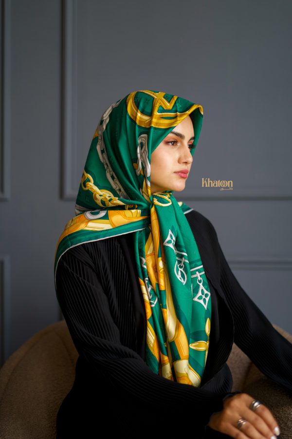 روسری ابریشم ژاکارد jc003