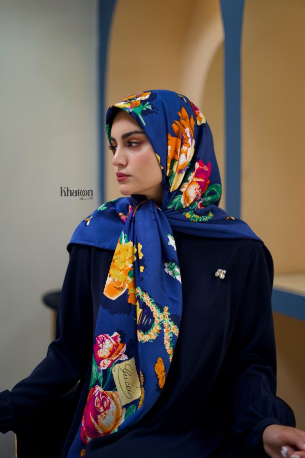 روسری ابریشم ژاکارد jc002