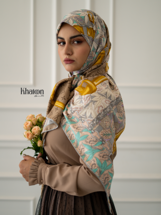 روسری ابریشم ژاکارد jc0014