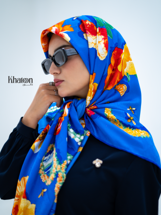 روسری ابریشم ژاکارد jc0015