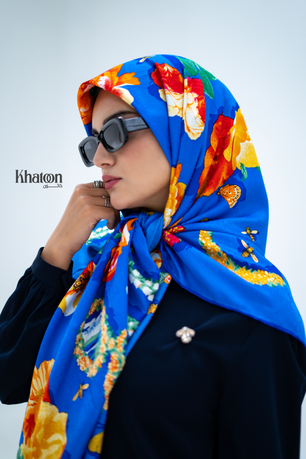 روسری ابریشم ژاکارد jc0015