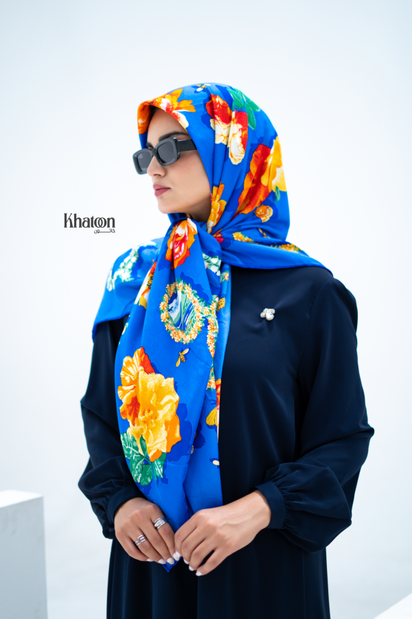 روسری ابریشم ژاکارد jc0015