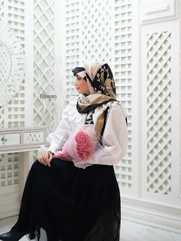 روسری ابریشم توییل TH006