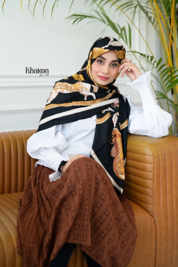 روسری ابریشم توییل TH005