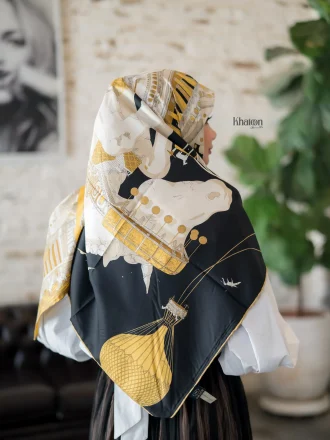 روسری ابریشم توییل TH003