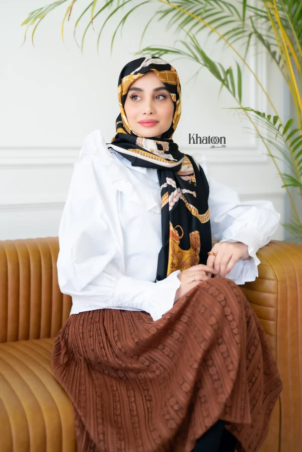 روسری ابریشم توییل TH005