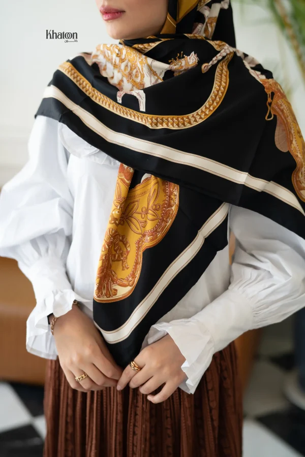 روسری ابریشم توییل TH005