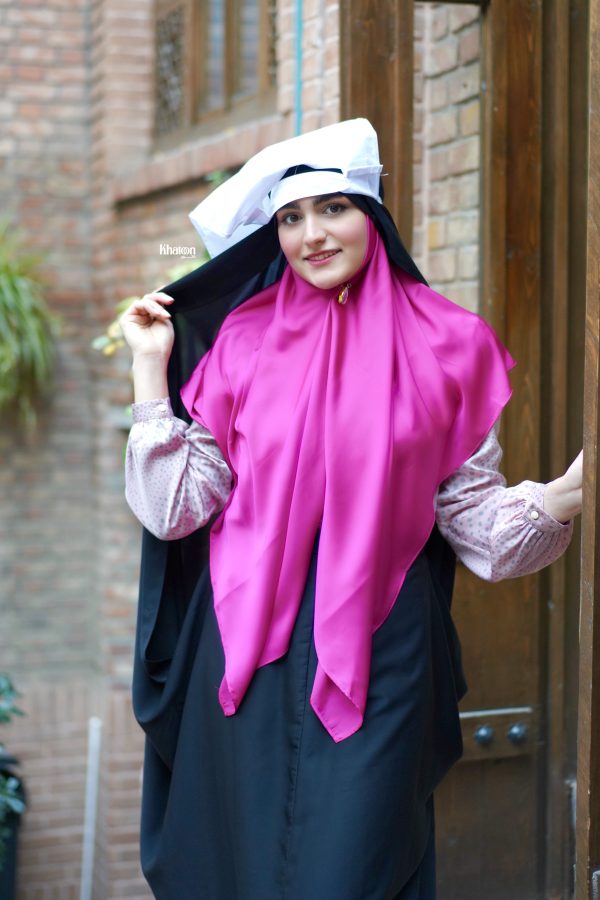 روسری ابریشم سیلک تک رنگ AS003