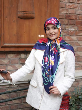 روسری ابریشم توییل TH009