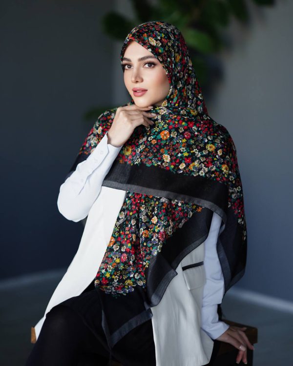 روسری سیا اسکارف ni006