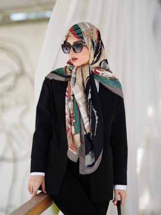 روسری ابریشم توییل Ti004