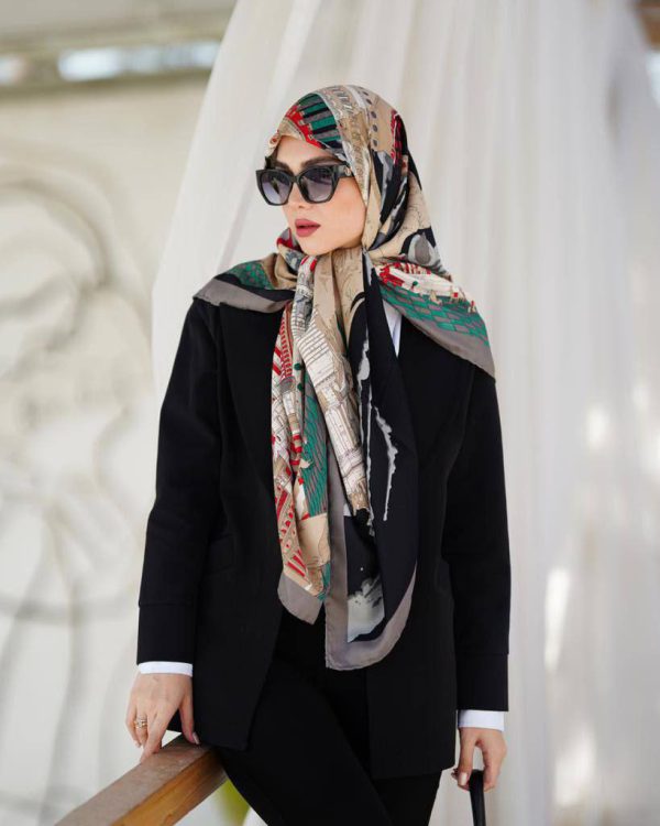 روسری ابریشم توییل Ti004