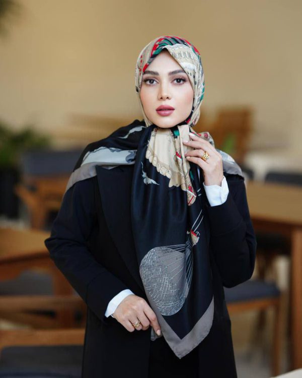 روسری ابریشم توییل Ti001