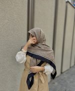 روسری ابریشم اورجینال hd008