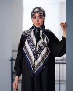 روسری ابریشم ژاکارد jc075
