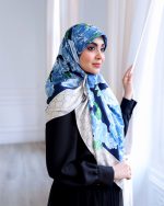 روسری ابریشم ژاکارد jc077
