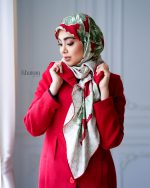 روسری ابریشم ژاکارد jc079