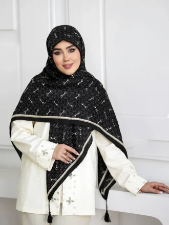 روسری نخی کشمیر چهارفصل ni91