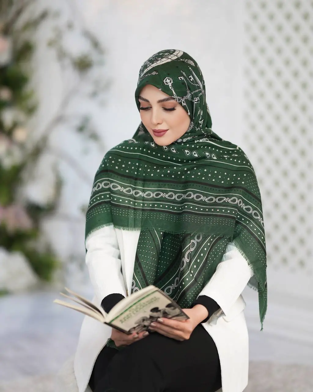 IMG_20250930_141453_886 روسری نخ پنبه وارداتی si1116 - Image 1