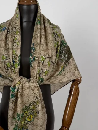 روسری نخ کشمیر وارداتی ge001