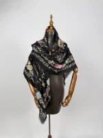 روسری نخ کشمیر وارداتی ge003-1