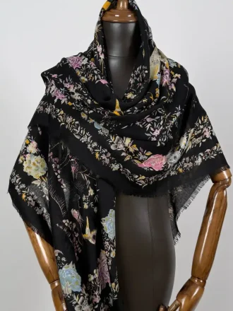 روسری نخ کشمیر وارداتی ge003