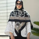 روسری ابریشم ژاکارد gu002