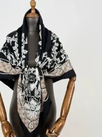 روسری ابریشم ژاکارد gu002-1