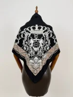 روسری ابریشم ژاکارد gu002-3