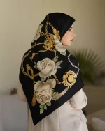 روسری ابریشم ژاکارد gu010-1