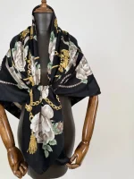 روسری ابریشم ژاکارد gu010-2