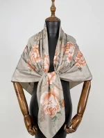 روسری ابریشم ژاکارد gu012-1