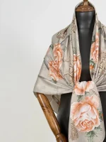 روسری ابریشم ژاکارد gu012