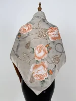 روسری ابریشم ژاکارد gu012-2