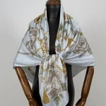 روسری ابریشم ژاکارد gu015