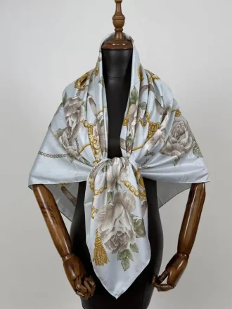 روسری ابریشم ژاکارد gu015