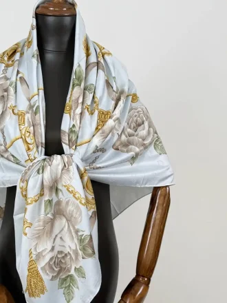 روسری ابریشم ژاکارد gu015-2