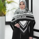 روسری ابریشم ژاکارد mc008