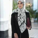 روسری ابریشم ژاکارد mc005