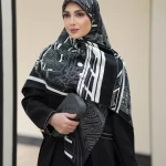 روسری ابریشم ژاکارد mc007