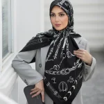 روسری ابریشم ژاکارد mc002