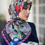 روسری ابریشم توویل Te001