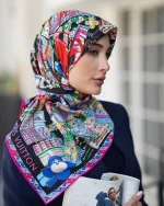 روسری ابریشم توویل Te001