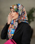 روسری ابریشم توویل Te002-1