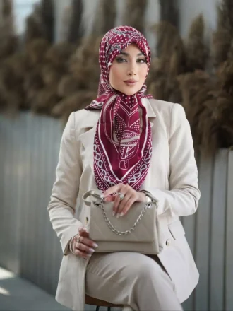 روسری ابریشم توویل Ti002