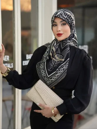 روسری ابریشم توویل Ti003