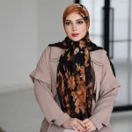 روسری حریر نخ لبنانی Li04