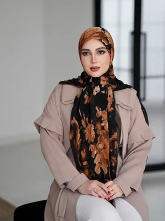 روسری حریر نخ لبنانی Li04