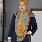 روسری حریر نخ لبنانی Li07