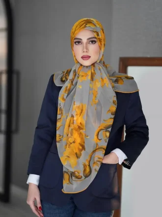 روسری حریر نخ لبنانی Li07